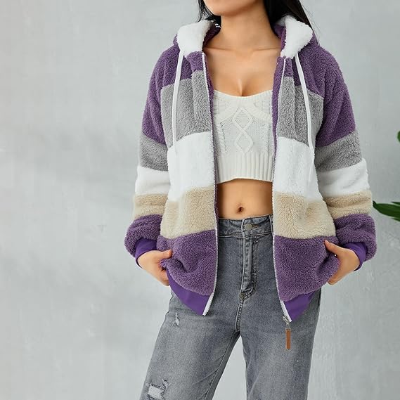 Flauschige Fleecejacke für Damen