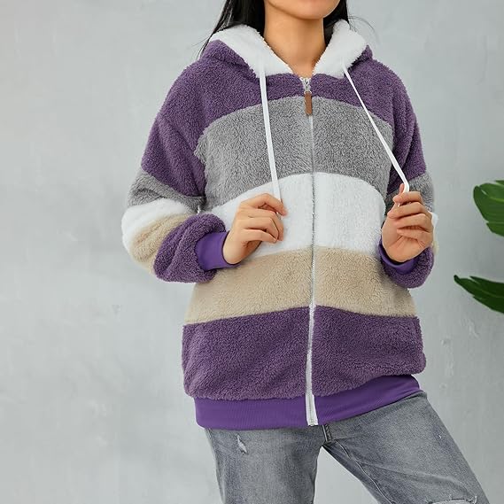 Flauschige Fleecejacke für Damen
