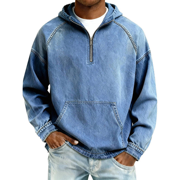 Lässiger Denim-Hoodie (1 Kaufen, 1 GRATIS dazu)