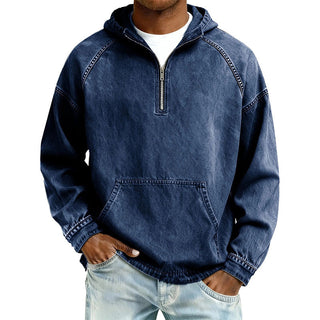 Lässiger Denim-Hoodie (1 Kaufen, 1 GRATIS dazu)