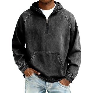 Lässiger Denim-Hoodie (1 Kaufen, 1 GRATIS dazu)