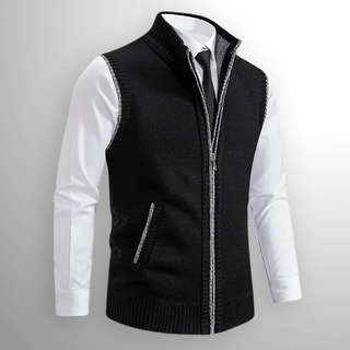 Elegante Strickweste mit Reißverschluss für Herren